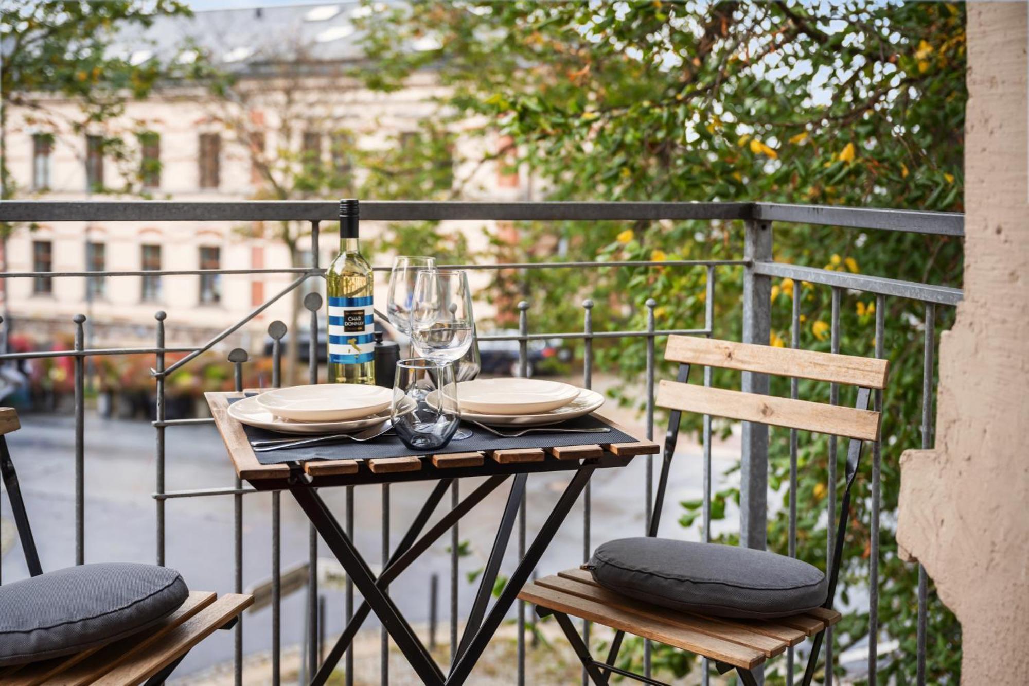 Edler Wohnraum Schlossteich-Suite 3 Sz Mit Zwei Balkonen, Kaffeevollautomat, Kamin, Klima, Lift & Zwei Parkplaetzen Chemnitz Exterior photo