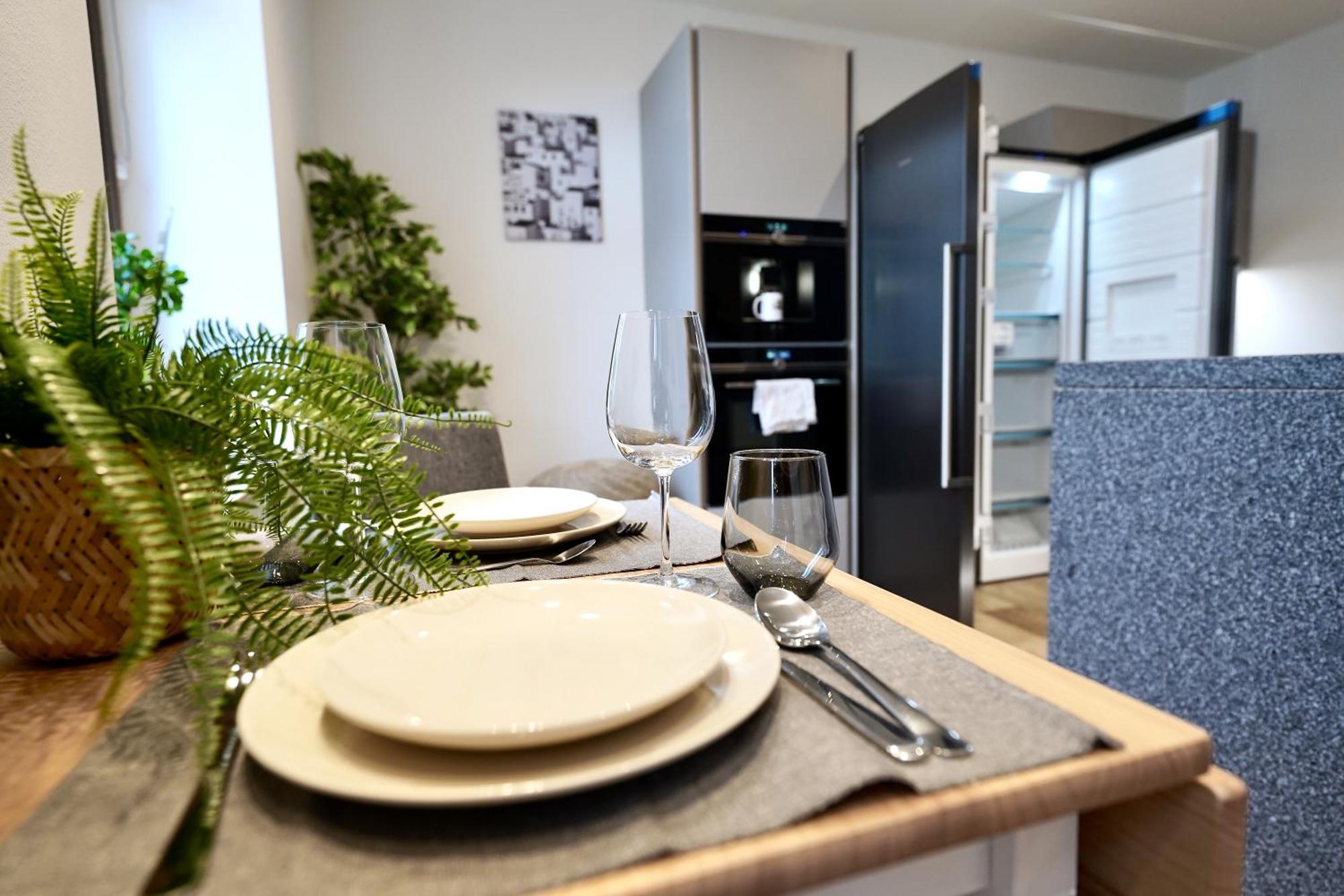 Edler Wohnraum Schlossteich-Suite 3 Sz Mit Zwei Balkonen, Kaffeevollautomat, Kamin, Klima, Lift & Zwei Parkplaetzen Chemnitz Exterior photo